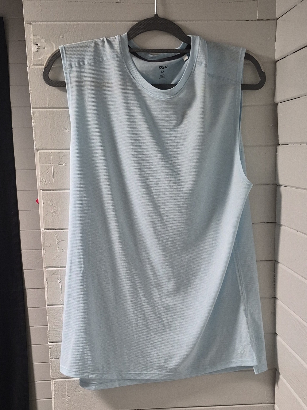 DSG Light Blue Men's Athletic Sleeveless Tank Top
